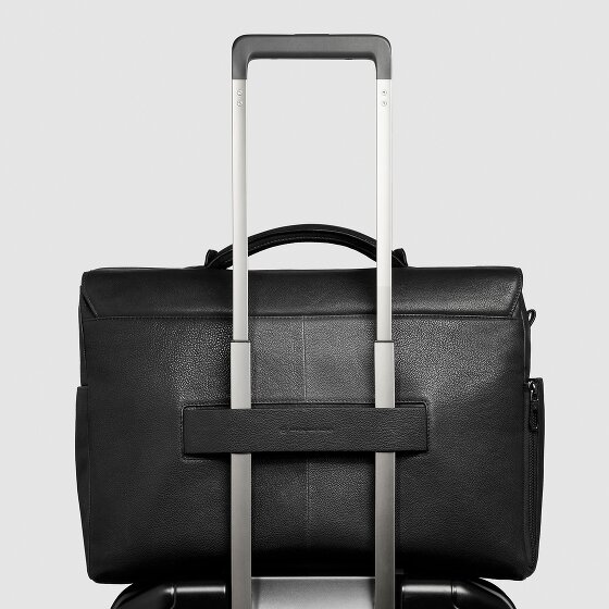 Piquadro Cronus Teczka Skórzany 31 cm Komora na laptopa