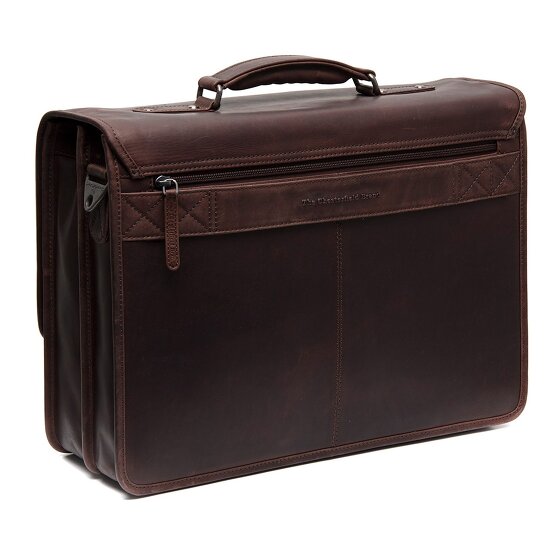 The Chesterfield Brand Glenwood Briefcase Messenger Skórzany 42 cm Komora na laptopa