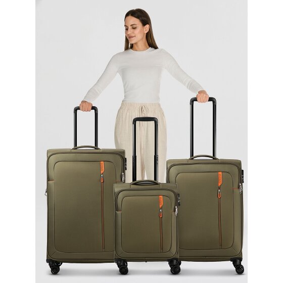 American Tourister Nitestream 4 kółka Zestaw walizek 3-części z funkcją poszerzenia