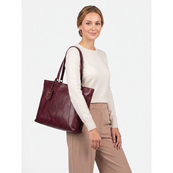 Burkely Fine Florence Shopper Bag Skóra 37 cm Komora na laptopa