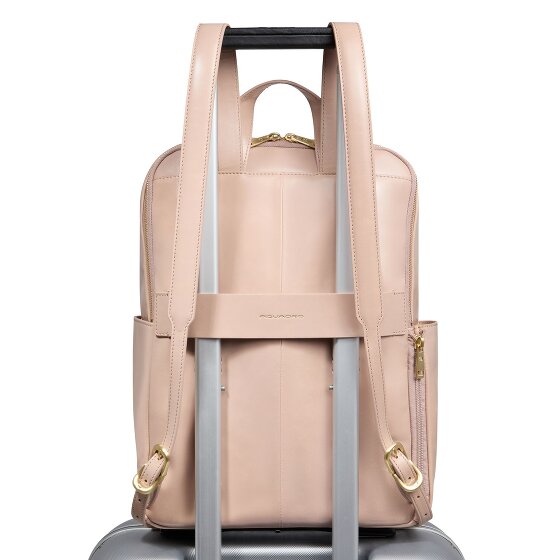 Piquadro Blue Square Plecak Ochrona RFID Skórzany 37 cm Komora na laptopa