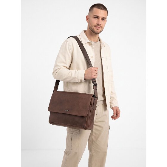 Joop! Teramo Torba typu Messenger Skóra 37 cm Komora na laptopa