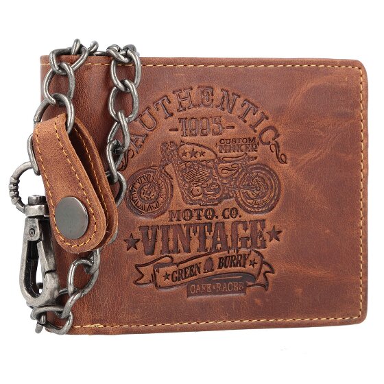 Greenburry Vintage Cafe Racer Wallet RFID Leather 12 cm