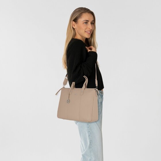 Braun Büffel Hanna Shopper Bag Skórzany 39 cm Komora na laptopa