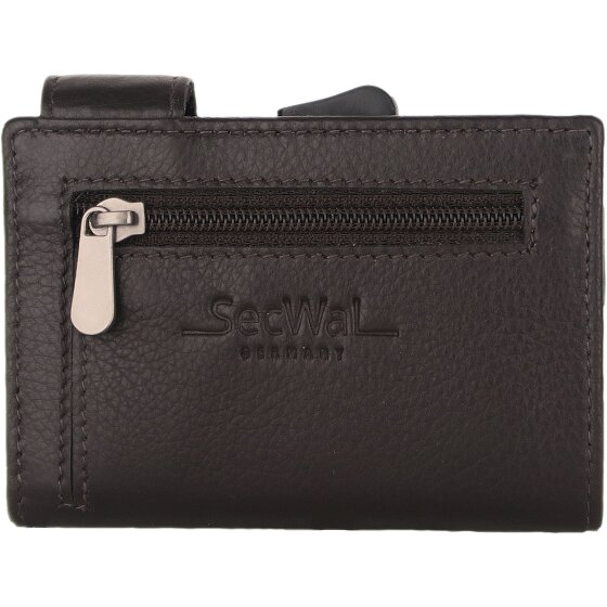 SecWal Etui na karty kredytowe SecWal 1 Skórzany portfel RFID 9 cm
