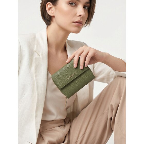 Lazarotti Skórzany portfel Bologna z zamkiem błyskawicznym 12 cm