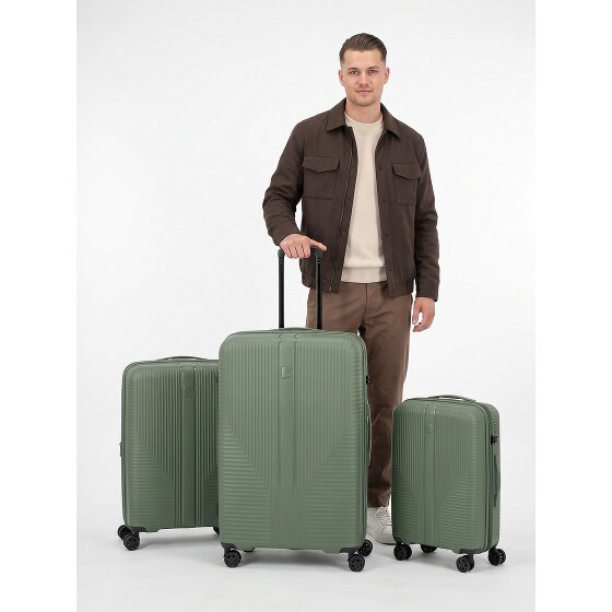 Travelite Air Stripe 4 kółka Zestaw walizek 3-części z funkcją poszerzenia