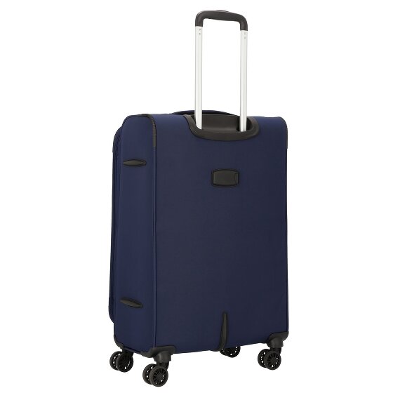 d&n Travel Line 9504 4 kółka Walizka M 67 cm z plisą rozprężną