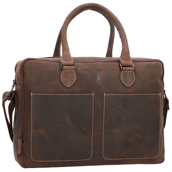 Jack Kinsky Skórzana teczka Baltimore 7 39 cm