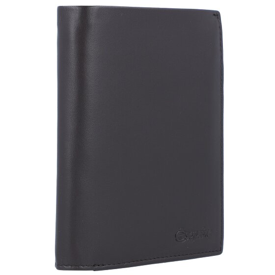 Esquire Nowy jedwabno-skórzany portfel 9 cm