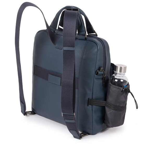 Piquadro Skórzana teczka Akron z przegrodą na laptopa 33 cm