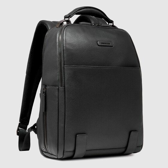 Piquadro Modus Special Plecak Skórzany 37 cm Komora na laptopa