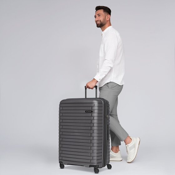 Pactastic Collection 04 THE LARGE + 4 kółka Walizka L 75 cm z plisą rozprężną