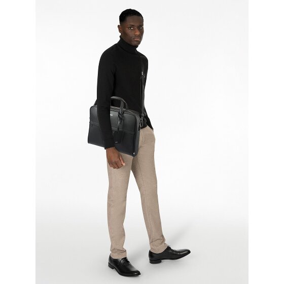 Boss Zair Teczka Skórzany 40 cm Komora na laptopa