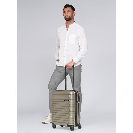 Pactastic Collection 04 THE CABIN + 4 kółka Walizka kabinowy S 55 cm z plisą rozprężną