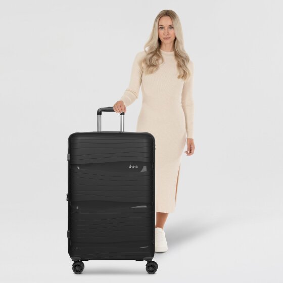 d&n Travel Line 4300-Plus 4 kółka Walizka L 76 cm z plisą rozprężną