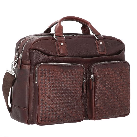 bugatti Woven Briefcase Leather 48 cm