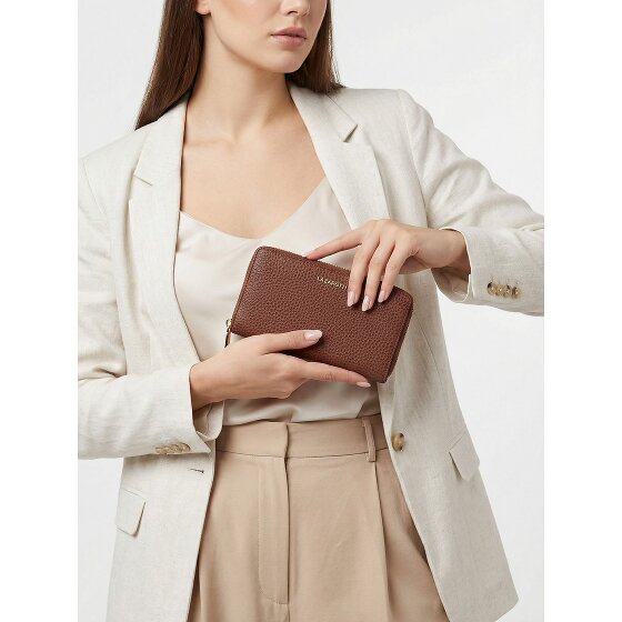 Lazarotti Bologna Leather XL Portfel skórzany z zamkiem błyskawicznym 19 cm