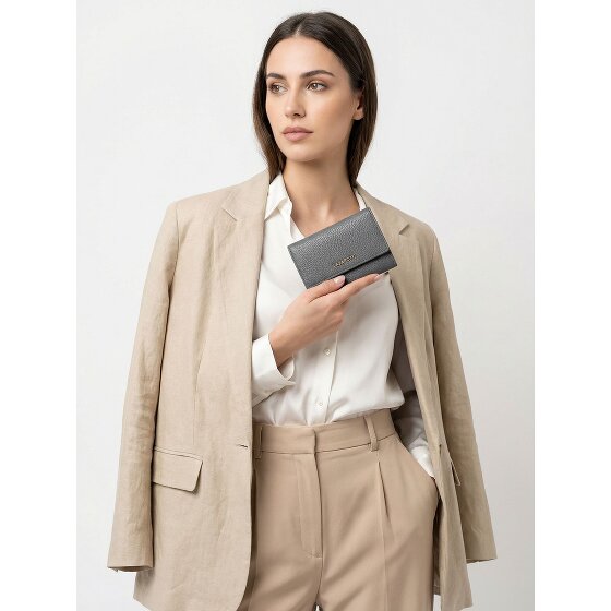 Lazarotti Skórzany portfel Bologna XL z przegrodą na zamek błyskawiczny, skóra 14 cm