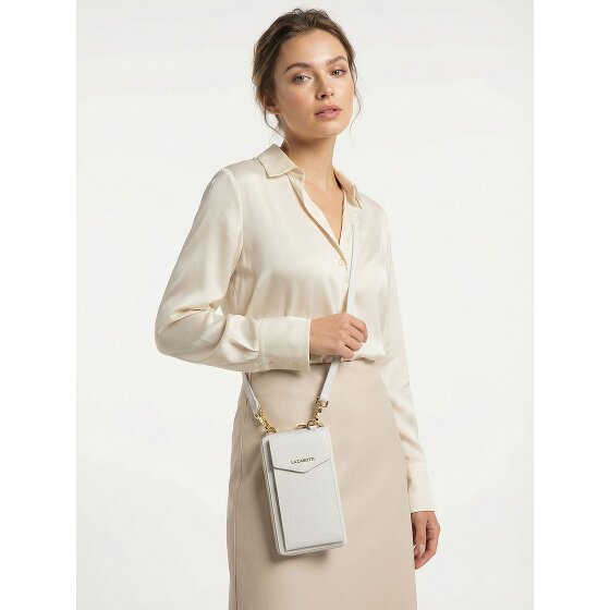 Lazarotti Skórzane etui na telefon komórkowy Bologna z zamkiem błyskawicznym 19 cm