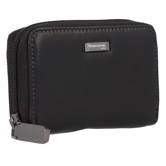 Greenland Nature Czarny Nappa Credit Card Case RFID Leather 11 cm