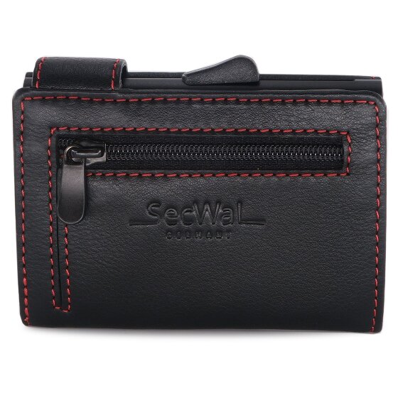 SecWal Etui na karty kredytowe SecWal 1 Skórzany portfel RFID 9 cm