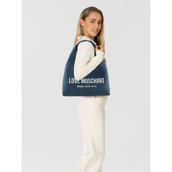 Love Moschino Denim Signature Love Torba na ramię 34 cm