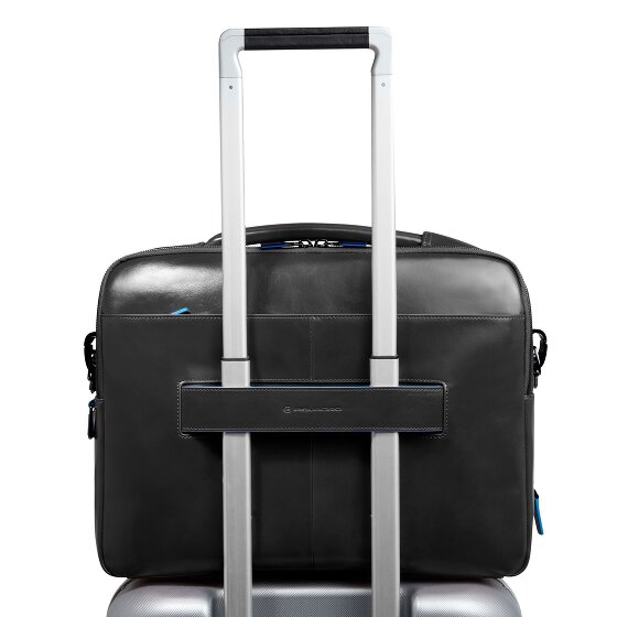 Piquadro Blue Square Teczka Skórzany 39 cm Komora na laptopa