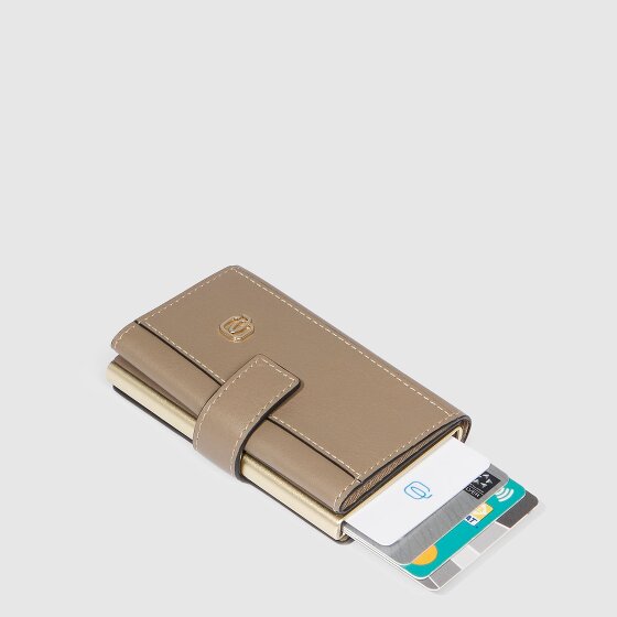 Piquadro Circle Etui na karty kredytowe Ochrona RFID Skórzany 6.5 cm