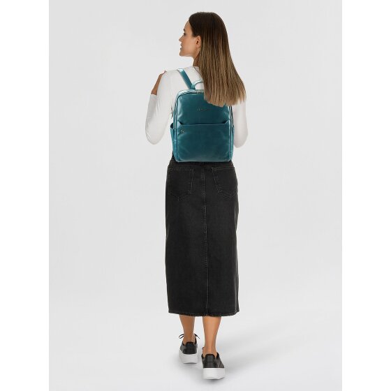 Piquadro Blue Square Plecak Ochrona RFID Skórzany 37 cm Komora na laptopa