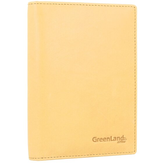 Greenland Nature Miękkie kolorowe etui na paszporty RFID Leather 12 cm