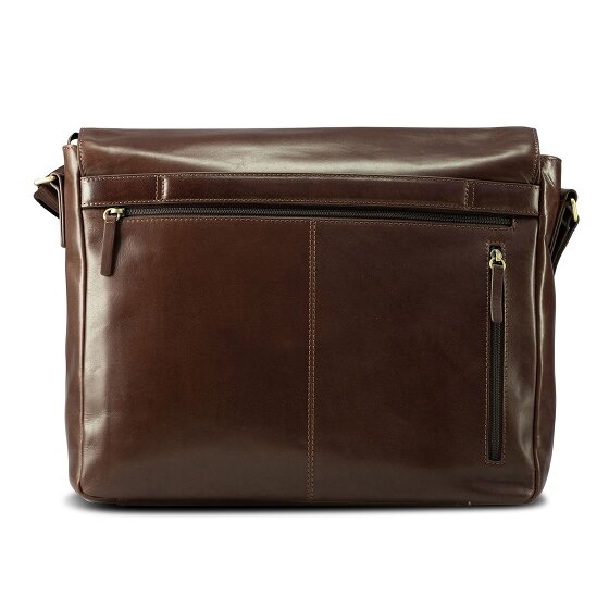 Jost Skagen Briefcase Messenger Skórzany 38 cm Komora na laptopa