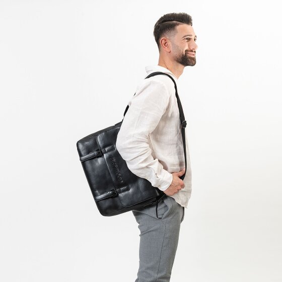 Farmhood Memphis Briefcase Messenger Skórzany 38 cm Komora na laptopa