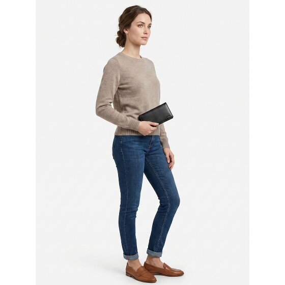 oxmox Leather Portfel Ochrona RFID Skóra 13 cm