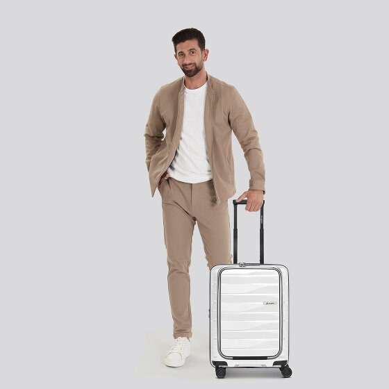Bergpfeil Travel 4 kółka Walizka kabinowa 55 cm Komora na laptopa z funkcją poszerzenia