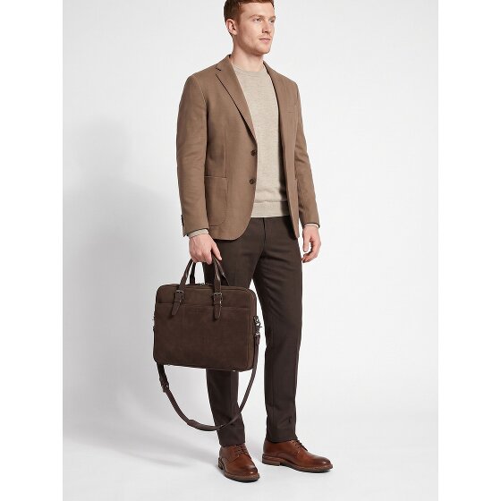 Castelijn & Beerens Nubuck Teczka Skóra 41 cm Komora na laptopa