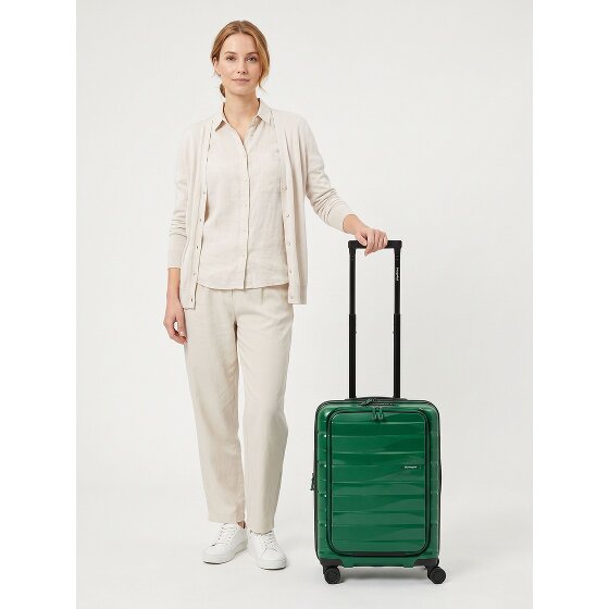 Bergpfeil Travel 4 kółka Walizka kabinowa 55 cm Komora na laptopa z funkcją poszerzenia