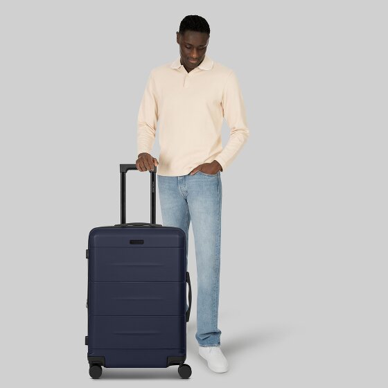 Police London 4 kółka Walizka 64 cm z plisą rozprężną