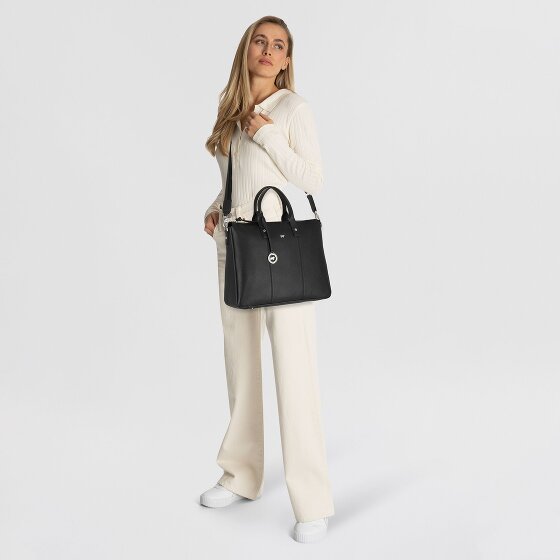 Braun Büffel Hanna Shopper Bag Skórzany 39 cm Komora na laptopa