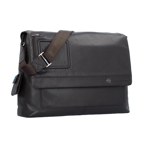 Piquadro Vibe Briefcase Messenger Skórzany 41 cm Komora na laptopa