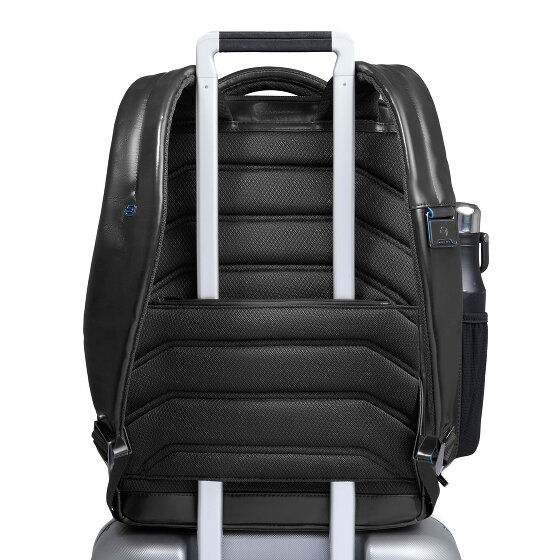 Piquadro Blue Square Plecak Skórzany 42 cm Komora na laptopa