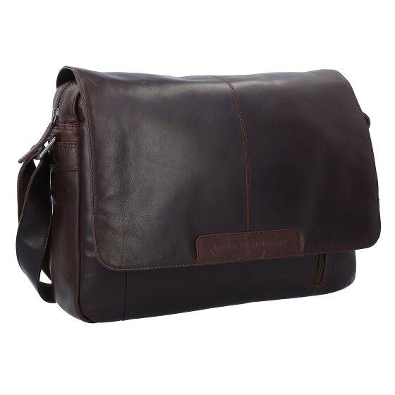 The Chesterfield Brand Wax Pull Up Posłaniec Skórzany 40 cm Komora na laptopa