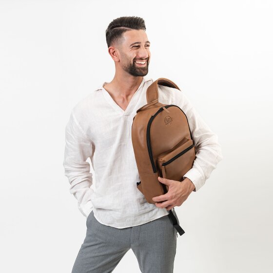 Farmhood Nashville Plecak biznesowy Skórzany 44 cm Komora na laptopa