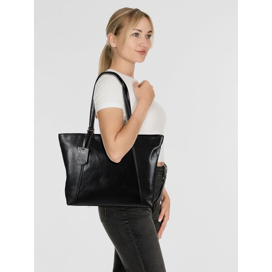 Burkely Fine Florence Shopper Bag Skórzany 37 cm Komora na laptopa