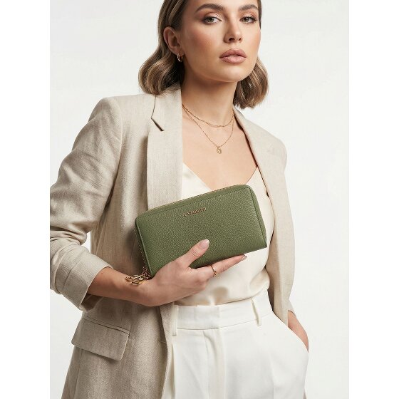 Lazarotti Bologna Leather XL Double Zip-Around Wallet RFID Leather 20 cm