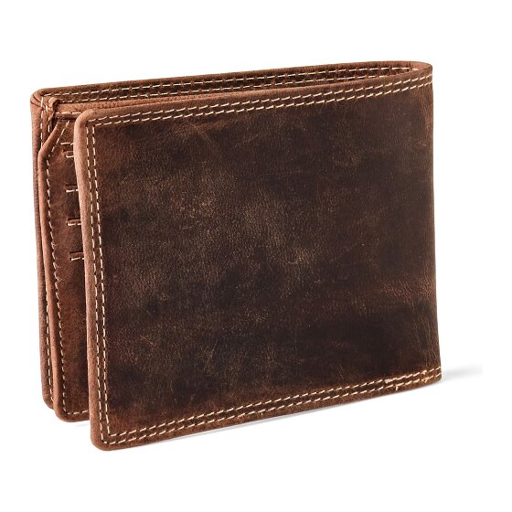 Jack Kinsky Baltimore 101 Portfel Ochrona RFID Skórzany 13 cm