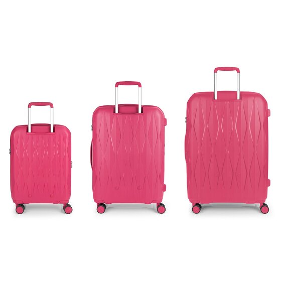 Gabol Infinity 4 kółka Zestaw walizek 3-części z plisą rozprężną