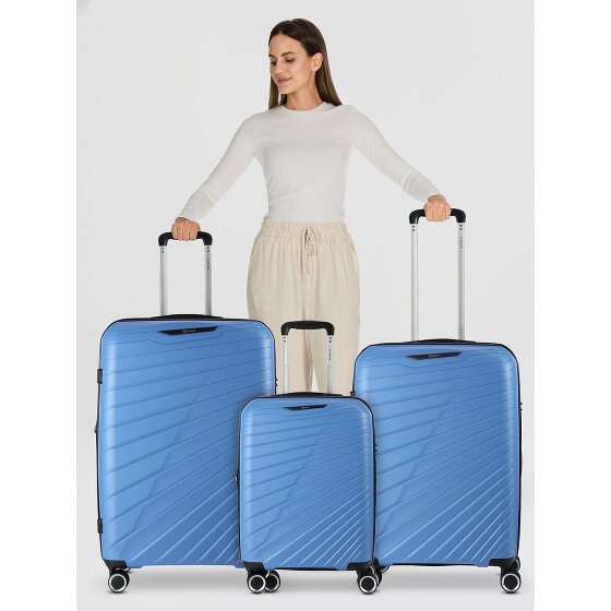 Benzi 5808 4 kółka Zestaw walizek 3-części z plisą rozprężną