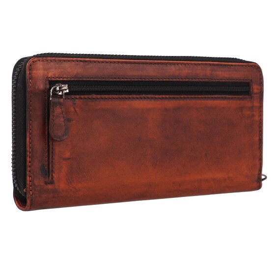 Greenburry Destressed Portfel Ochrona RFID Skórzany 19 cm
