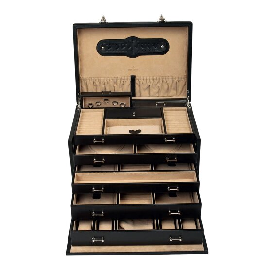 Windrose Ambiance Pudełko na biżuterię Skórzany 37 cm